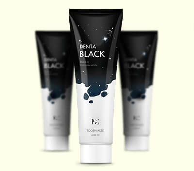 denta black whitening paste